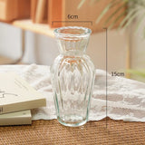 Qfdian  1pc Nordic Creative Transparent Vases for Plant Bottle Flower Pot Hydroponic Terrarium Arrangement Container Flower Table Vase