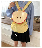 Japanese Letter Embroidery Schoolbags Y2k Aesthetic Student Casual Travel Backpacks Contrast Color Sweet Kawaii Bags for Women