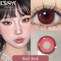 Qfdian 1 Pair Hot sales Color Contact Lenses with Diopter Myopia Eyes Halloween Cosplay Contacts Lens  Makeup Yearly