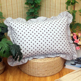 Qfdian  New Cotton Plain Pillowcase Soft and Skin Friendly Fashionable Countryside Style Quilted Fabric Pillowcase Printed Cushion Cover