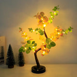 Qfdian  LED Tree Lights,Bonsai Lamp,Table Light,Adjustable Branches,Summer Illuminated,Home lighting,for Bedring,E-sport,Study Room,Deco