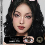 Qfdian  2Pcs New Color Colored Contact Soft Circular Lenses Beauty Pupil Brown Series Eyes Makeup Blue High Quality Softlens