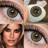 Qfdian  Siri Series NEW Colored Contacts Lenses Cleopatra Series Beauty Women Makeup Green Pupils Cosmetic Brown Natural Contacts