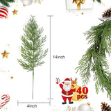 Qfdian  30/60Pcs Artificial Plant Plastic Pine Needle Green Festival Party Decor Home Room Yard Accessory Diy Christmas Tree Box Table