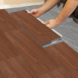 Qfdian  20PC 15×40cm self-adhesive floor stickers, pressure-resistant, scratch-resistant and bedroom floor stickers