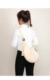 Qfdian High-capacity Solid Simple Shoulder Bags Men Women Nylon Casual Travel Hobo Bag Y2k Aesthetic Vintage Casual Handbags Crossbody