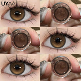 Qfdian  NEW Color Contact Beauty Blue Colorcon Natual Black Lens Big Eyes Cosmetic Red Lenses Colorcon Beauty Brown Soft Pupils