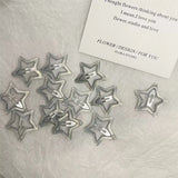 Qfdian  Colorful Star BB Trendy Hair Clips Shiny Cute Fashion Y2k Hair Accessories Barrette Women Simple Kawaii BB Clip Hair Volume Clip