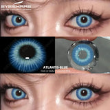 Qfdian 1pair/2pcs Colored Contact Lenses for Eyes Blue Contacts Purple Lenses Cosplay Contact Lenses Yearly Fashion Eye Lenses