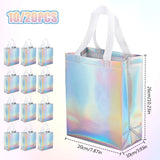 Qfdian  10/20Pcs Non Woven Colorful Laser Gift Bag for Wedding Birthday Party Favors for Guest Christmas Candy Cookie Gift Packaging Bag