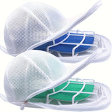 Qfdian Hat cleaner cage for washing machine, hat cleaner with mesh bag, hat cleaner for baseball cap