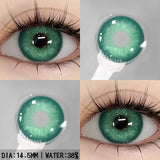 Qfdian Colorful Contact Lenses for Eyes 1pair Fashion Blue Eye Contacts Brown Lenses Gray Pupils Yearly Cosmetic Green Lenses