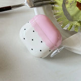 Qfdian  Contrasting black love is suitable for airpods4 earphone cover pro second generation airpodspro2 protective cover