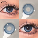Qfdian  Color Contact Lenses Black Lens For Eye Cosmetic Woman accesories Blue Eyes Contact Makeup Beauty Colorcon Water Light