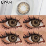 Qfdian  Color Contacts OMG Series Eyes Color Lenses Blue Beauty Contacts Makeup Green Lens Cosmetics Natual Big Black Lens 14.5mm