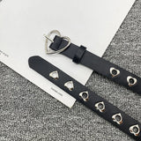 Qfdian  Women Mini Heart Waist Packs Fashion Y2k Aesthetic Ins All Match Belt Bags Japanese Sweet Kawaii Casual Punk Purses and Handbags