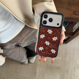 Qfdian  ins Girl Lily Flower Applicable to Apple 17 Mobile Phone Case iPhone17Promax New 16 Premium Sense 15 Protective