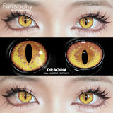 Qfdian  Cosplay Blind Black Lenses Anime White Eye Color Lens Halloween Vampire Lenses Cosmetic Colorful Multicontacts Red Lens