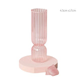 Qfdian Pink Wedding Table Centerpieces Candle Holder Wedding Decoration Flower Vase Home Decoration Accessories Vases Room Decor
