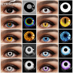 EYESHARE 2pcs Cosplay Colored Lenses for Eyes Cosmetics Anime Lenses Colored Contacts Lens Yearly Use Contacts Pupils For Eyes