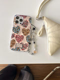 Qfdian Love leopard print water-ripple phone case for 13 iphone 15 13pro 15pro 14 pro max 12promax 14pro 14promax 12 protect cover