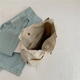 Qfdian Tote bag Large capacity crossbody all-in-one single-shoulder class commuter bag