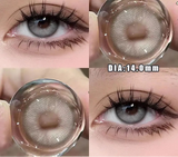 Qfdian 2Pcs Korea Colored Contact Lenses Prescription Myopia Degree -0.00 to-8.00 Blue Makeup Soft Lens Eye Beauty Pupil Lan Cat