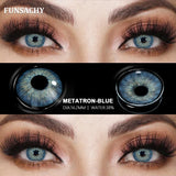 Qfdian  1 pair Colored Lens Natural Korean Contact Lenses Grey Eyes Pupils Cosmetics Fashion Soft Contacts Lens Makeup Lenses
