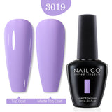 Qfdian  15ml UV Gel Nail Polish Semi Permanent Gel Varnish Enamel Brown Nail Gel Design Red Nails Art Nude Color Glitter Manicure