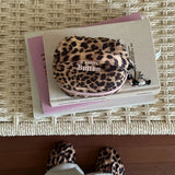 Qfdian  Leopard Women's Bag Portable Storage Makeup Bag Fashion Small Items Lipstick Toiletries Organizer Travel Handheld Makeup Pouches