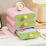 Qfdian  Desktop Drawer Storage Cosmetics Storage Box Large Capacity Bedroom Storage Dressing Table Decoration Back To School Season Gift