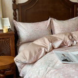 Qfdian  Striped Bedding Set INS Nordic Girls Soft 100% Cotton Bed Sheet Queen King Size Duvet Set Comforter Set Pillowcase Bed Linens