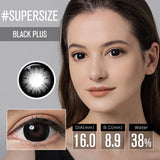 Qfdian DIA 16.0 mm Big Eyes Color Contact Lenses Supersize Black Color Contact Lens for Eyes Beauty Cosmetic Brown Color yearly Lens