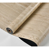 Qfdian  1PC 118.11x15.75inch Wood Grain Texture Self-adhesive Flooring Sticker Thick PVC Wallpaper Renovation Repair for Bedroom Cabinet