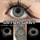 Qfdian  Cosmetics Color Contact Lenses 1pair Brown Color Lens Fashion Lenses Korean Lenses Grow Eye Big Eye Lens Gray Contacts