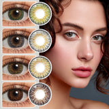 Qfdian Magister Colored Contact Lenses For Eyes 1 Pair Color Contact Lenses 3 TONE Color Lens Eyes Contacts