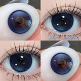 Qfdian  1Pair Real Color Eye Lenses Myopia Pink Blue Contact Lenses Eye Color Lenses Makeup Pupils Graduate Lenses Fast Shipping