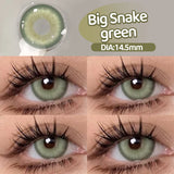 Qfdian  New 1Pair Fashion Big Lenses Myopia Colored Contact Lenses for Eyes Beauty Blue Eyes Lenses Green Pupils Brown Grey Lens