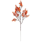 Qfdian  5pcs Fall Babys Breath Artificial Flowers Fake Plants for Home Wedding Centerpiece Table Thanksgiving Party Autumn Decorations