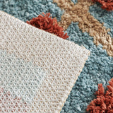 Qfdian Checkerboard bathroom absorbent mats toilet non-slip floor mats absorbent quick-drying bath mat bedroom carpet floor mats