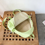 Qfdian Women Students Simple All Match Kawaii Backpack Sweet Cute Star Bone Schoolbags Casual Y2k Aesthetic Fashion Preppy Backpacks