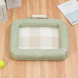 Qfdian  Portable Summer Cooling Removable Washable Pet Bed Mat Dog Cat Cushion for Sleeping Breathable Comfortable and Durable Daily Use