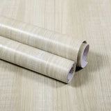 Qfdian 40CM X 1M Thickened Anti Fouling Waterproof Wood Grain Self-adhesive PVC Modern Furniture Decorative Wallpaper