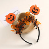 Qfdian  New Halloween Party Headband European and American Ghost Festival Masquerade Funny Headdress Three-dimensional Pumpkin Headband