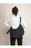 Qfdian High-capacity Solid Simple Shoulder Bags Men Women Nylon Casual Travel Hobo Bag Y2k Aesthetic Vintage Casual Handbags Crossbody