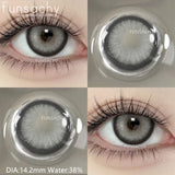 Qfdian  1pair Natural Color Contact Lenses for Eyes Blue Eye Lens Gray Lenses Fashion Korean Beauty Pupils Yearly Makeup Lens