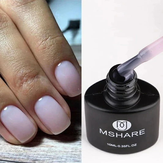 MSHARE Milky Rose Nail Gel UV LED vernis Semi Permanent Varnish Polish Soak Off Cured With Nail Lamp 10ml