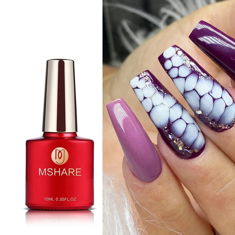 MSHARE Blooming Nails Gel Lacquer Soak Off UV Led Spreading Effect Gel