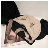 Qfdian  Fashion Y2k Aesthetic Casual Crossbody Chest Bags Men Women Vintage All Match Hobo Bag All Match Simple Trendy Shoulder Handbags