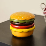 Qfdian  Hamburger-Shaped Ceramic Sauce Dish Creative Multi-Purpose Snack Stackable Plate Afternoon Tea Birthday Gift Food-grade Glaze